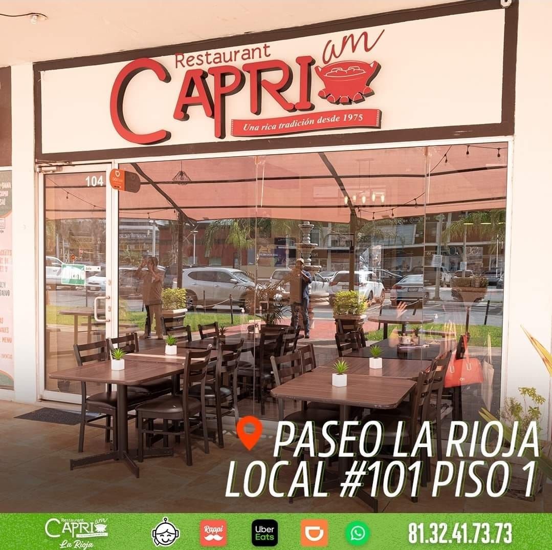 Restaurant Capri La Rioja en Plaza La Rioja, Carretera Nacional, Monterrey